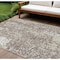 Homeroots 10' X 14' Taupe And Ivory Abstract Washable Indoor Outdoor Area Rug 612970 - alternate 1