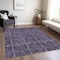 Homeroots 10' X 14' Purple Plum And Charcoal Medallion Washable Indoor Outdoor Area Rug 589313 - alternate 2