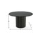 Homeroots 52" Black Solid Wood Pedestal Base Round Top Dining Table 721038 - alternate 3