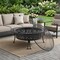 Homeroots 40in Black Steel Wood Burning Round Fire Pit 666302 - alternate 2