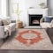 Homeroots 8' X 10' Rust And Beige Oriental Washable Indoor Outdoor Area Rug 597749 - alternate 2