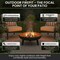 Pure Garden Outdoor Wood Burning Fire Pit, Black 50-LG1200 - alternate 2
