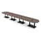 Skutchi Designs Racetrack Conference Table With Power, 48 in W, 264 in L, Brown HAR-RAC-48X264-DOU.BK-H3041-EBLK - alternate 1