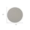 Homeroots 4' Ivory And Charcoal Round Geometric Indoor Outdoor Area Rug 573852 - alternate 2