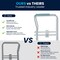 Flash Furniture HERCULES Adjust. Toilet Safety Rail w/Silver Steel Frame, Gray Padded Handles and Suction Cup Feet DC-HY6462-SLVGRY-GG - alternate 2