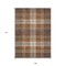 Homeroots 9' X 12' Chocolate Copper And Gold Plaid Washable Indoor Outdoor Area Rug 596325 - alternate 3
