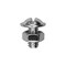 Auveco Slotted Round Washer Head License Plate Screw with Hex Nut 1/4-20 x 1/2in, 100PK 23502 - alternate 1