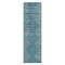 World Rug Gallery Bohemian Stripe Stain Resistant Runner Rug 2 ft x 7 ft Blue 385BLUE2X7 - alternate 2