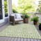 Homeroots 3' X 5' Artichoke Green And Ivory Geometric Washable Indoor Outdoor Area Rug 594821 - alternate 3