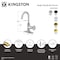 Kingston Brass Single-Handle Bar Faucet with Knurled Handle, Matte Black KSD8500RKZ - alternate 2