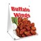 Signmission Buffalo Wings, 24 Inch x 18 Inch A-frame Yard Sign, Plastic Sign SBC-1824-Buffalo Wings - alternate 1