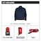 Milwaukee Tool M12 Heated TOUGHSHELL Men's Jacket, Blue, Heats 3 to 12 Hours, 3 Outside Pockets, XL M100U-21XL - alternate 2