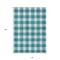Homeroots 10' X 14' Teal Blue And Gray Plaid Washable Indoor Outdoor Area Rug 595444 - alternate 2