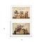 Homeroots Set Of Two Candlelight and Flowers 1 White Framed Print Wall Art, 2PK 407121 - alternate 2
