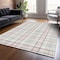 Homeroots 9' X 12' Pink And Gray Plaid Washable Indoor Outdoor Area Rug 601354 - alternate 3