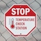 Signmission Stop Temperature Check Station, 6 Inch X 6 Inch, Plastic Sign OC-P-6-199 - alternate 3