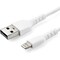 Startech.Com 3.3ft 1m USB to Lightning Cable - Apple MFi Certified - Aramid Fiber - White RUSBLTMM1M - alternate 1