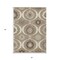 Homeroots 3' X 5' Taupe Brown And Ivory Medallion Washable Indoor Outdoor Area Rug 589650 - alternate 3