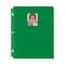 C-Line Products 8-1/2" x 11" Green Two-Pocket 3-Hole Punch Heavyweight Poly Portfolio Folder, 25EA/BX, 6BX/CT 33933-BX - alternate 1