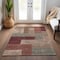 Homeroots 9' X 12' Brown And Terra Cotta Geometric Washable Indoor Outdoor Area Rug 612440 - alternate 4