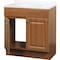 Zenith Zenna Home Oak 30'' Wx35'' Hx18''D Vanity with Wht Cultured Marble Top RBC30KK - alternate 2