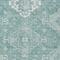 Homeroots 10' X 14' Aqua Teal Blue And Ivory Medallion Washable Indoor Outdoor Area Rug 589031 - alternate 2