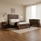 Homeroots Three Piece Dark Brown Solid Wood Bedroom Set 552145 - alternate 4