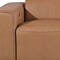 Homeroots 104" Chestnut Top Grain Leather Reclining Metal USB Sofa 720438 - alternate 3