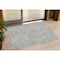 Homeroots 3' X 5' Gray And Ivory Abstract Washable Indoor Outdoor Area Rug 594935 - alternate 1
