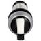 Eaton 22.5 MM, 1NO-1NC, NEMA 4X/13, IP65, Black/White Button, Silver Bezel, Left-Right 60D,  C22-WRKV-K11 - alternate 1