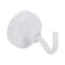 Zoro Select Magnetic Hook, White, 9 Lb, 1 In, PK2 3DXY7 - alternate 1