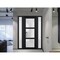 Vdomdoors Front Exterior Prehung FiberGlass Door Frosted Glass / Manux 8552 Matte Black / 2 Sidelight Exterio MANUX8552EXD-BLK-W14+36+14 x H80-LH - alternate 2