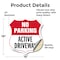 Signmission No Parking Shield Sign Active Driveway, 18 Inch X 18 Inch, Vinyl Decal SHI-D-18-397 - alternate 2