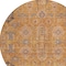 Homeroots 8' Terra Cotta Beige And Gray Round Oriental Washable Indoor Outdoor Area Rug 582142 - alternate 3