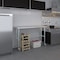 Amgood 18in D x 60in L Stainless Steel Open Base Table, 3in Casters AMG WT-1860-RCB-WHEELS-Z - alternate 4
