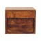 Homeroots 12" Chestnut Solid Wood Two Drawer Floating Nightstand 653842 - alternate 3