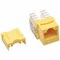 Eaton Tripp Lite Series Cat6/Cat5e 110 Style Punch Down Keystone Jack - Yellow, TAA N238-001-YW - alternate 1