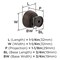 Amerock Chalice 1-1/4 inch (32mm) Diameter Oil-Rubbed Bronze Cabinet Knob, 10PK 10VMP37022ORB - alternate 2