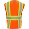 Ironwear Two-Tone Hi-Vis Safety Vest M Class 2 H Back, , Zipper 6 Pockets, ID Window 1287-OZ-RD-CID-MD - alternate 2