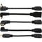 Qvs 0.5 ft. High Speed HDMI Ultra HD 4K Angle Adaptors HDTV Hook-Up Install Kit HDXTV-K1 - alternate 1