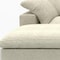 Homeroots Khaki Linen Blend Modular U Shaped Six Piece Sofa and Chaise Sectional 716925 - alternate 2