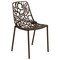 Leisuremod Modern Devon Aluminum Chair, Brown DC23BR - alternate 1