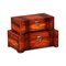 Homeroots Set of Two Brown Wood Box With Lid, 2PK 489368 - alternate 2