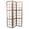 Homeroots 84" Brown Glass Folding Three Panel Screen Room Divider 277090 - alternate 1