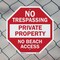Signmission No Trespassing Private Property No, 10 Inch X 10 Inch, Plastic Sign OC-P-10-91 - alternate 2