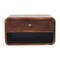Homeroots 10" Brown Solid Wood One Drawer Nightstand 653815 - alternate 1