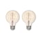 Bulbrite 40W Equivalent Amber Light G25 Dimmable LED Filament Light Bulb, 2PK 861031 - alternate 1