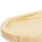 Homeroots 12" Natural Solid Wood Handmade Oval Vanity Tray 625651 - alternate 2