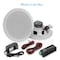 Pyle Pyle5.25 in Bluetooth In-wall Speaker System, Quick Connections, Polypropylene Cone, 150W, White PDICBT552RD - alternate 3