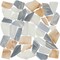 Daltile Gamma Natural Stone Pebble Wall and Floor Mosaic Tile, 10PK M340PEBBMSHN - alternate 3
